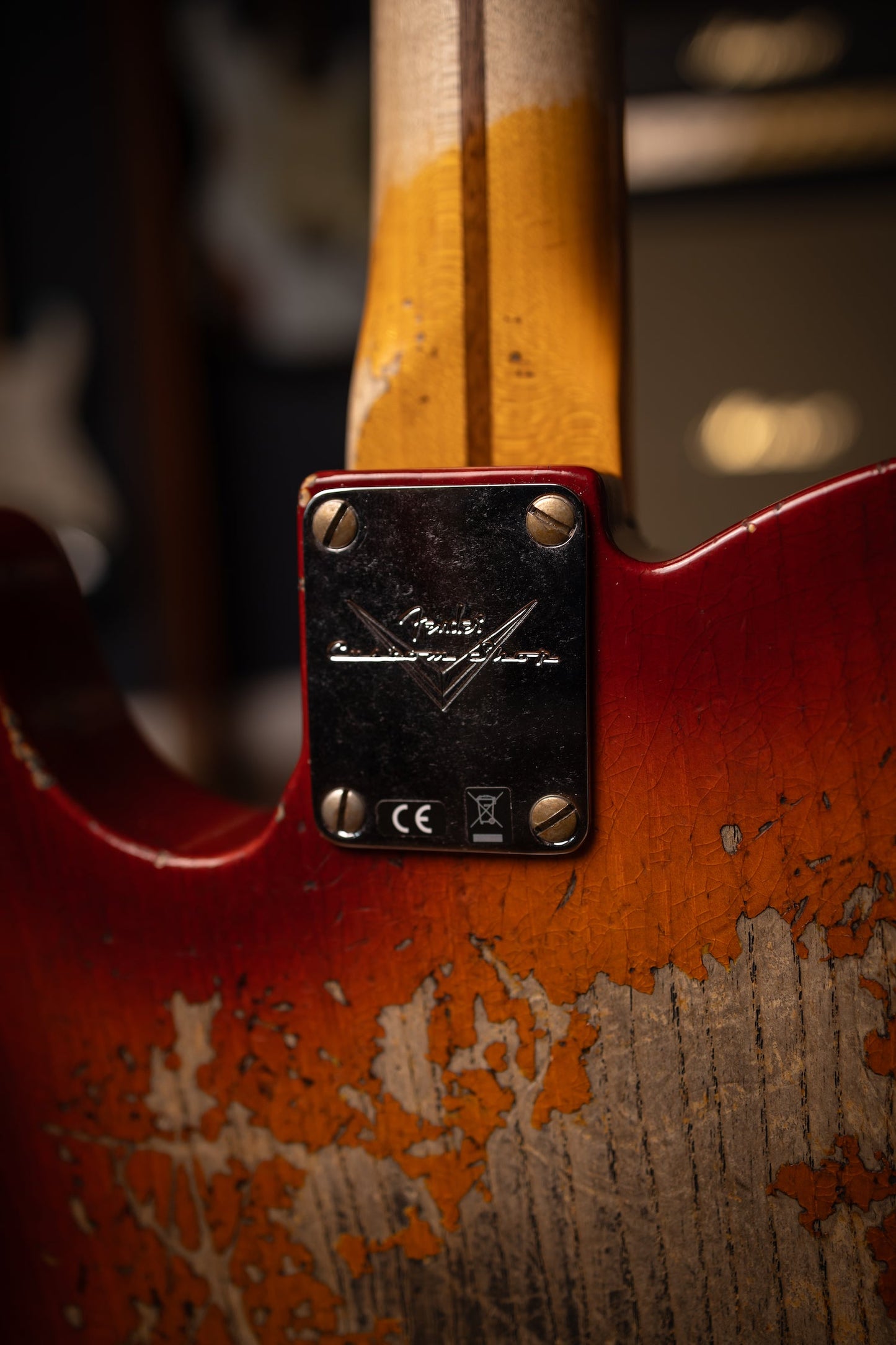 Fender Custom Shop 1952 Telecaster Super Heavy Relic Electric Guitar - Aged Cherry Sunburst