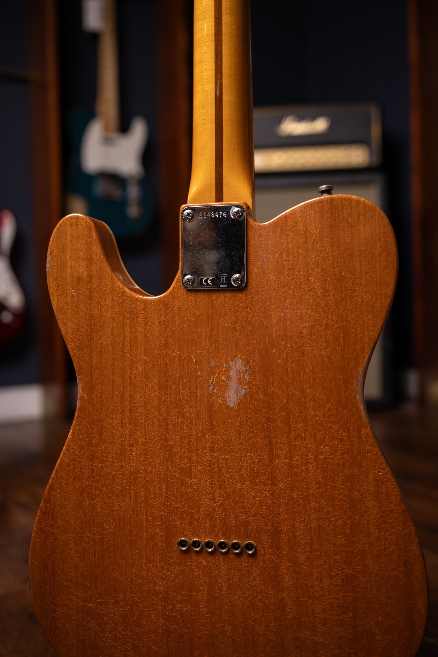 Fender Custom Shop Dual Stack HS Telecaster Relic Electric Guitar - Sea Foam Sparkle