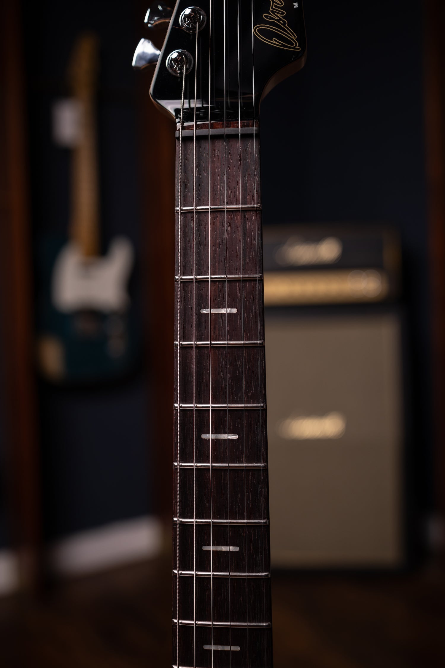 Osvaldo Skyline Six Electric Guitar - Obsidian Red