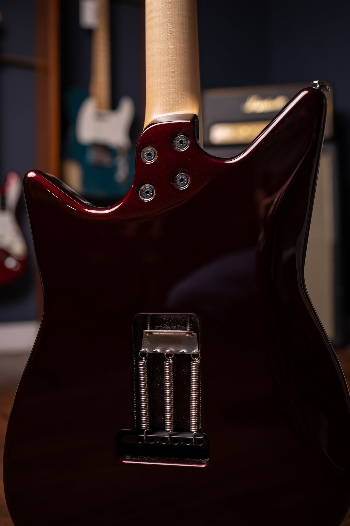 Osvaldo Skyline Six Electric Guitar - Obsidian Red