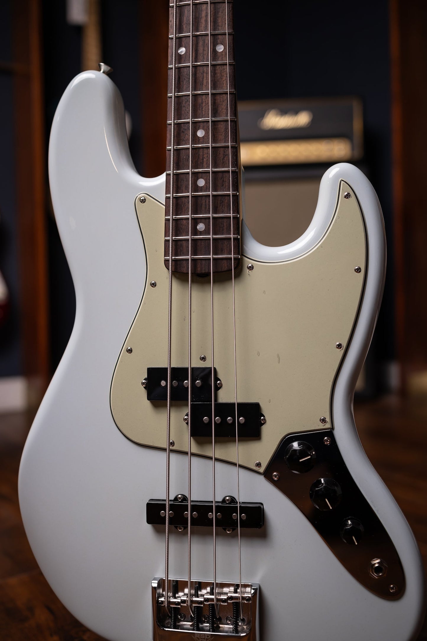 Fender Custom Shop Limited Edition Jazz Bass Special NOS Electric Bass - Aged Sonic Blue