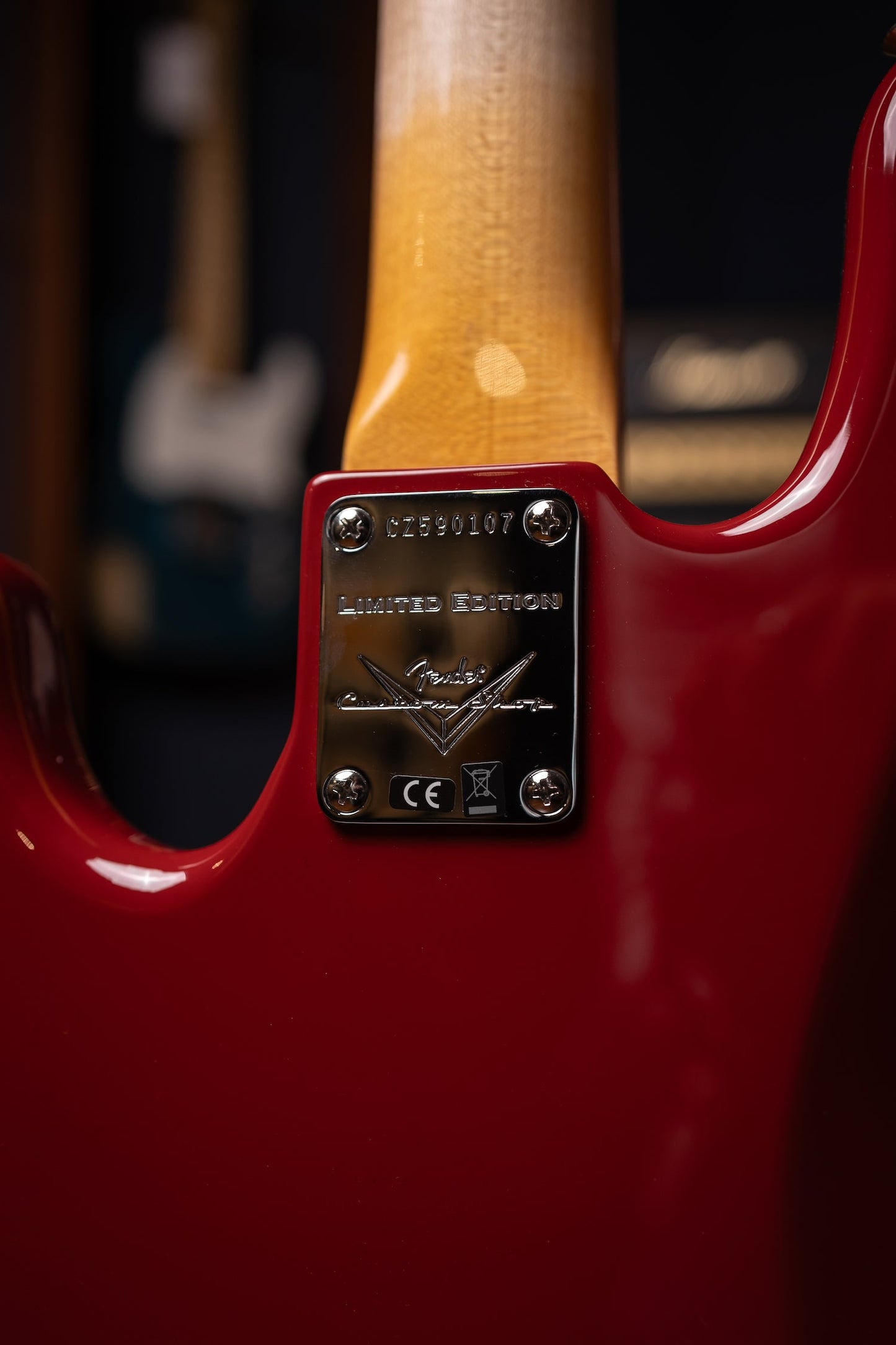 Fender Custom Shop Limited Edition Jazz Bass Special NOS Electric Bass - Aged Dakota Red