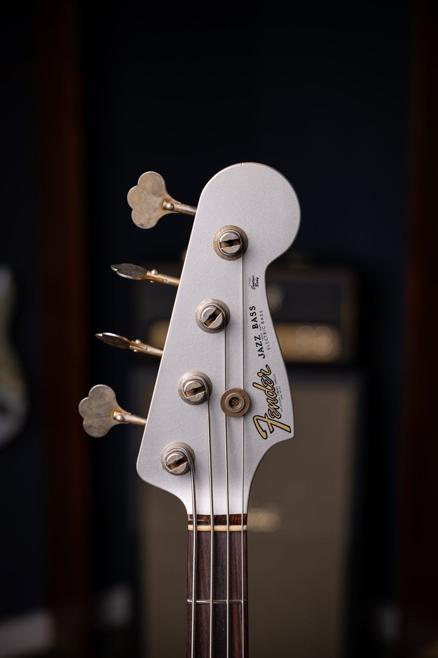 Fender Custom Shop 1965 Jazz Bass Journeyman Relic - Faded Inca Silver