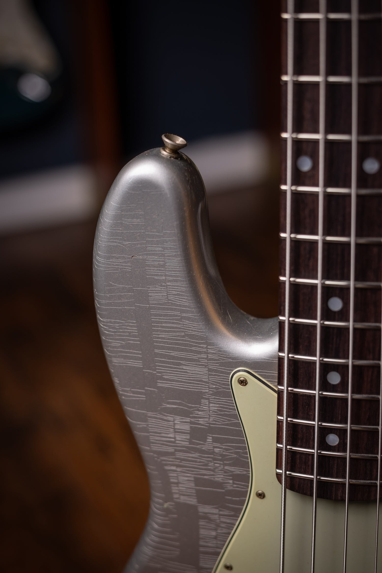 Fender Custom Shop 1965 Jazz Bass Journeyman Relic - Faded Inca Silver