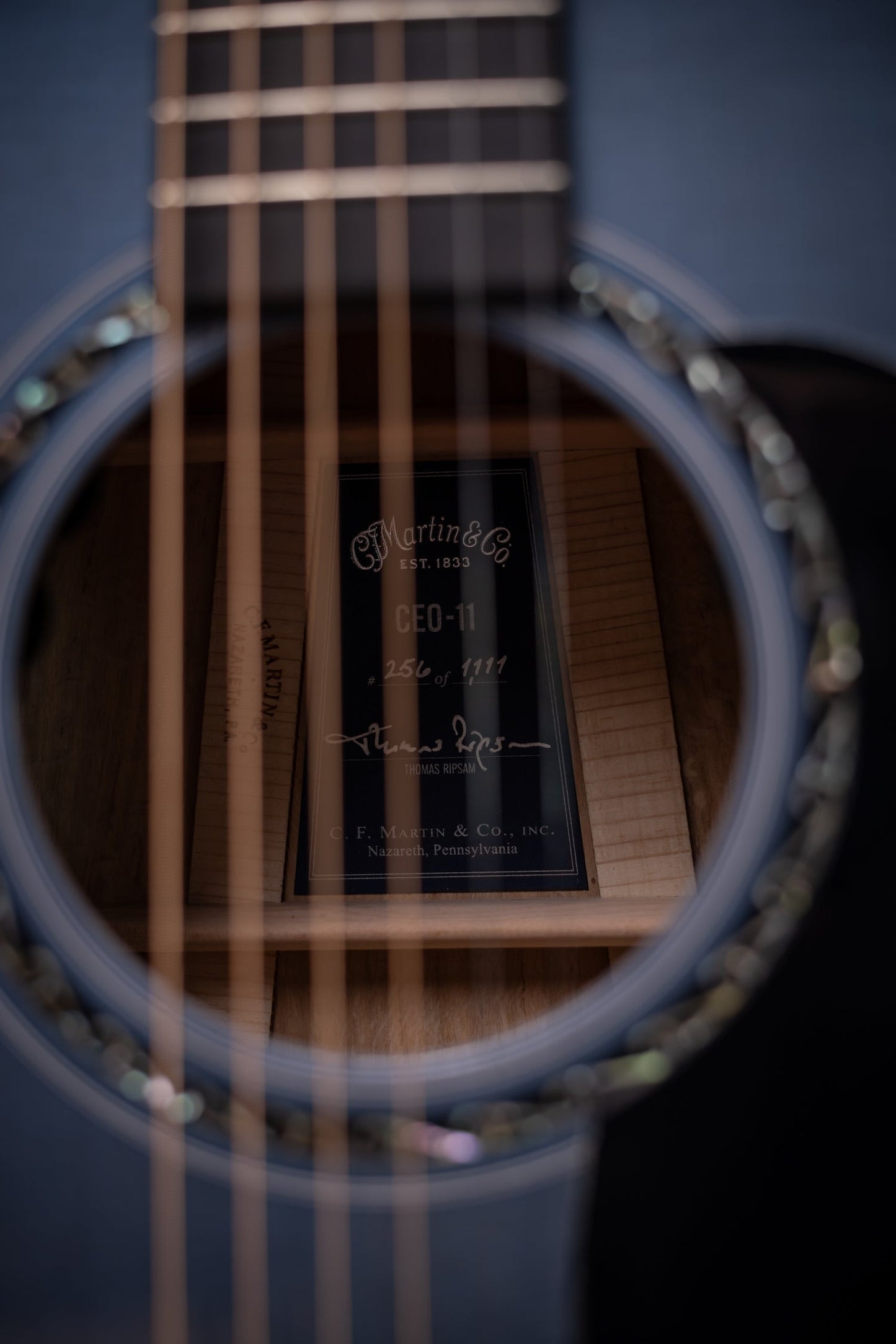 Martin CEO-11 Acoustic Guitar -New Horizons Blue Burst