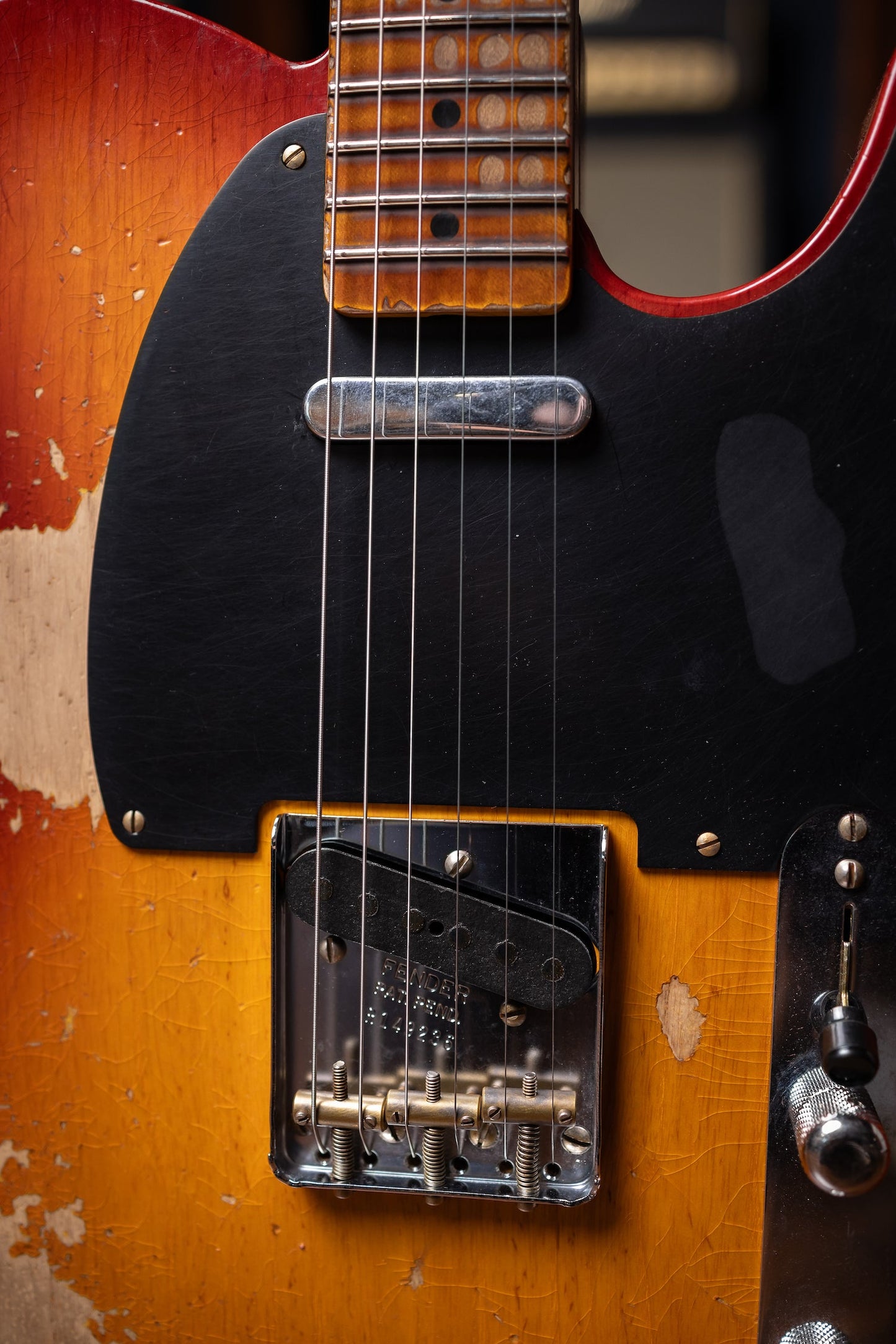 Fender Custom Shop 1952 Telecaster Super Heavy Relic Electric Guitar - Aged Cherry Sunburst
