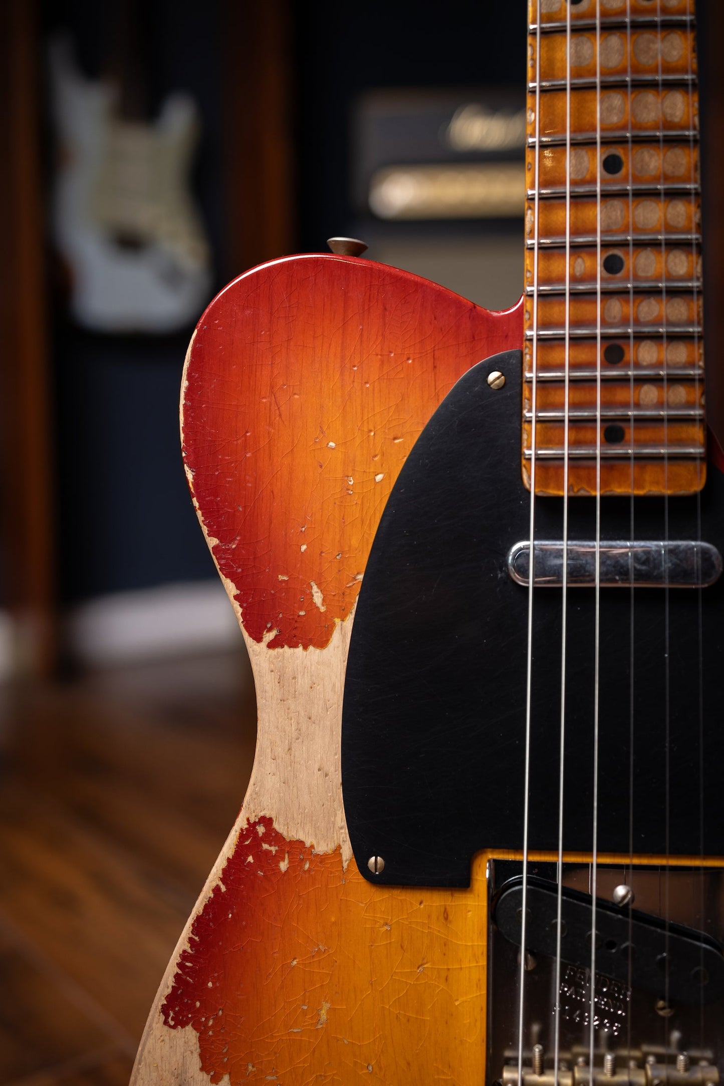 Fender Custom Shop 1952 Telecaster Super Heavy Relic Electric Guitar - Aged Cherry Sunburst