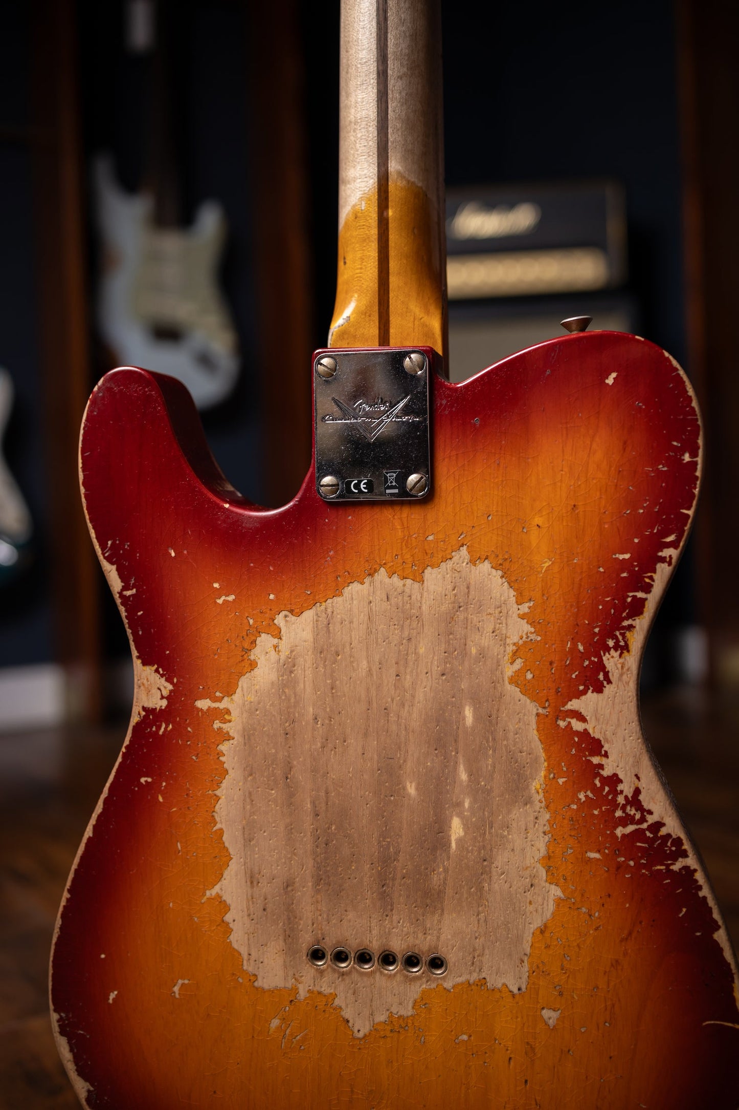 Fender Custom Shop 1952 Telecaster Super Heavy Relic Electric Guitar - Aged Cherry Sunburst