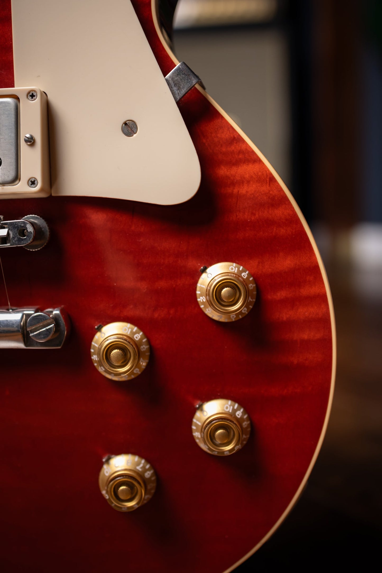 2010 Gibson Custom Shop 1959 Les Paul Reissue Electric Guitar - Cherry Red Flame