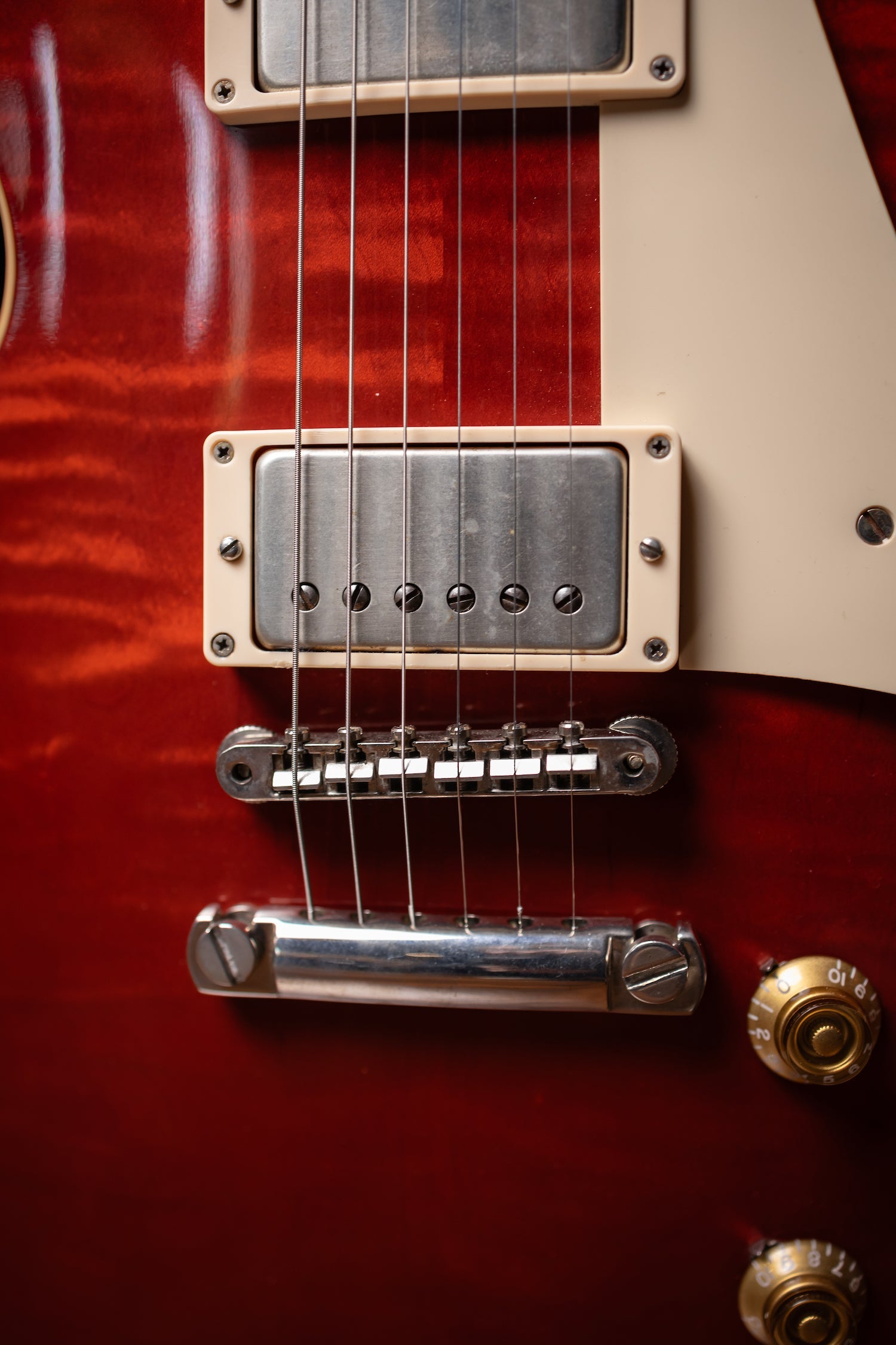 2010 Gibson Custom Shop 1959 Les Paul Reissue Electric Guitar - Cherry Red Flame