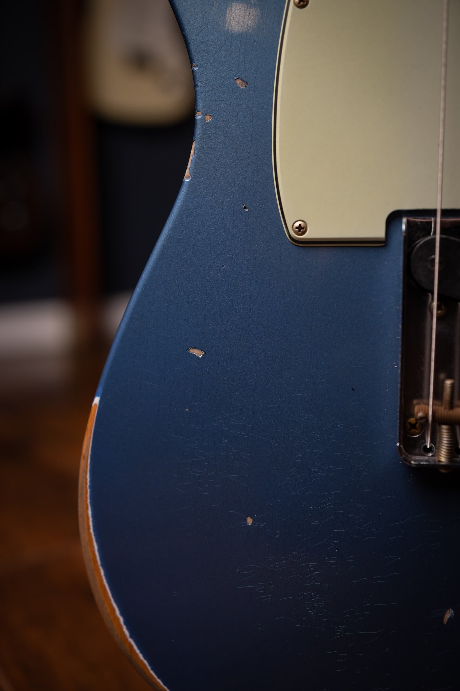 Fender Custom Shop 1963 Telecaster Relic Electric Guitar - Aged Lake Placid Blue