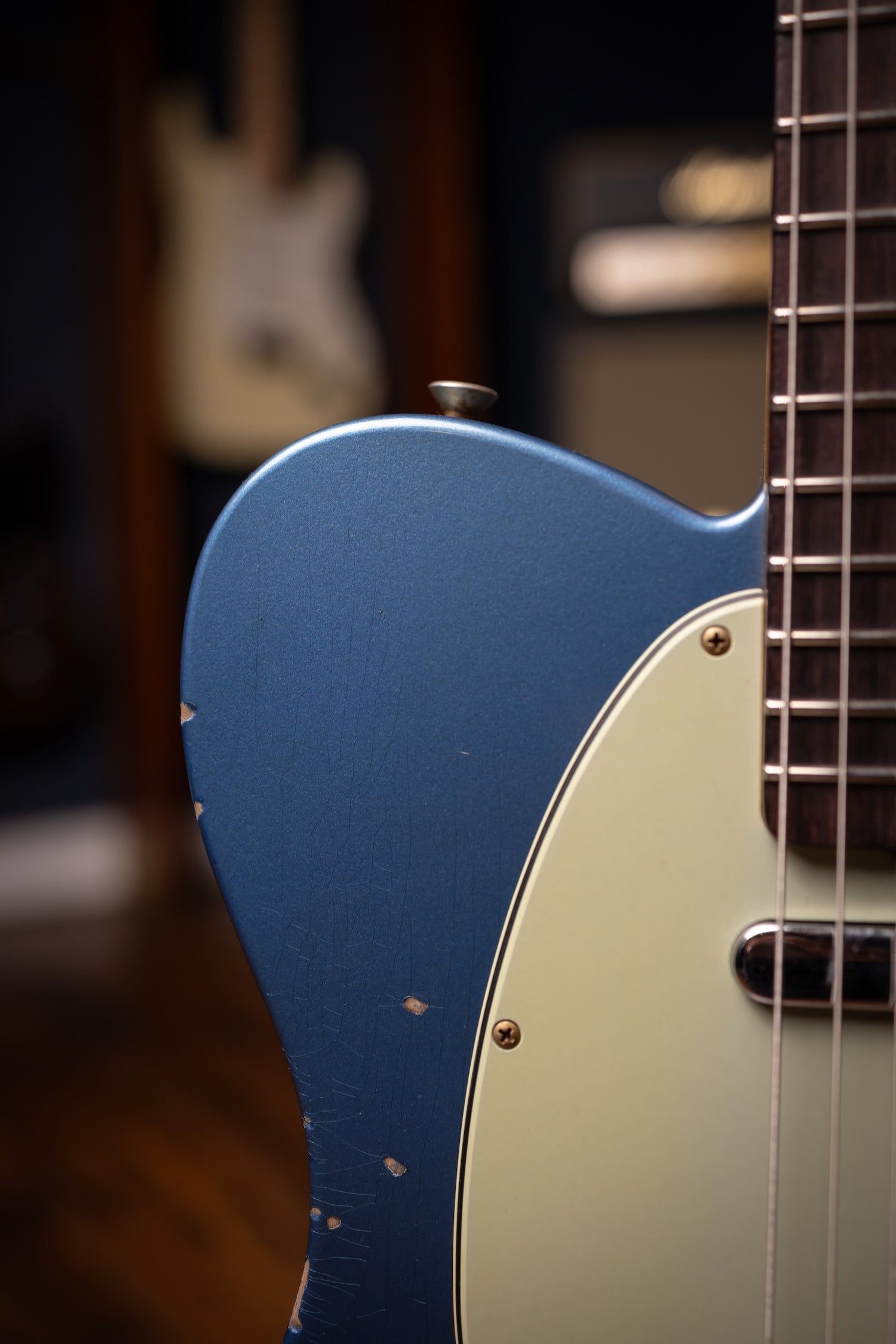 Fender Custom Shop 1963 Telecaster Relic Electric Guitar - Aged Lake Placid Blue
