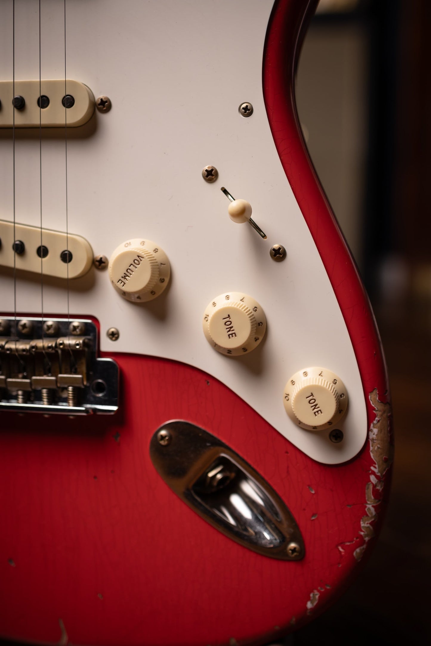 Fender Custom Shop 1957 Stratocaster® Heavy Relic®, 1-Piece Rift Sawn Maple Neck Fingerboard Electric Guitar -  Aged Fiesta Red