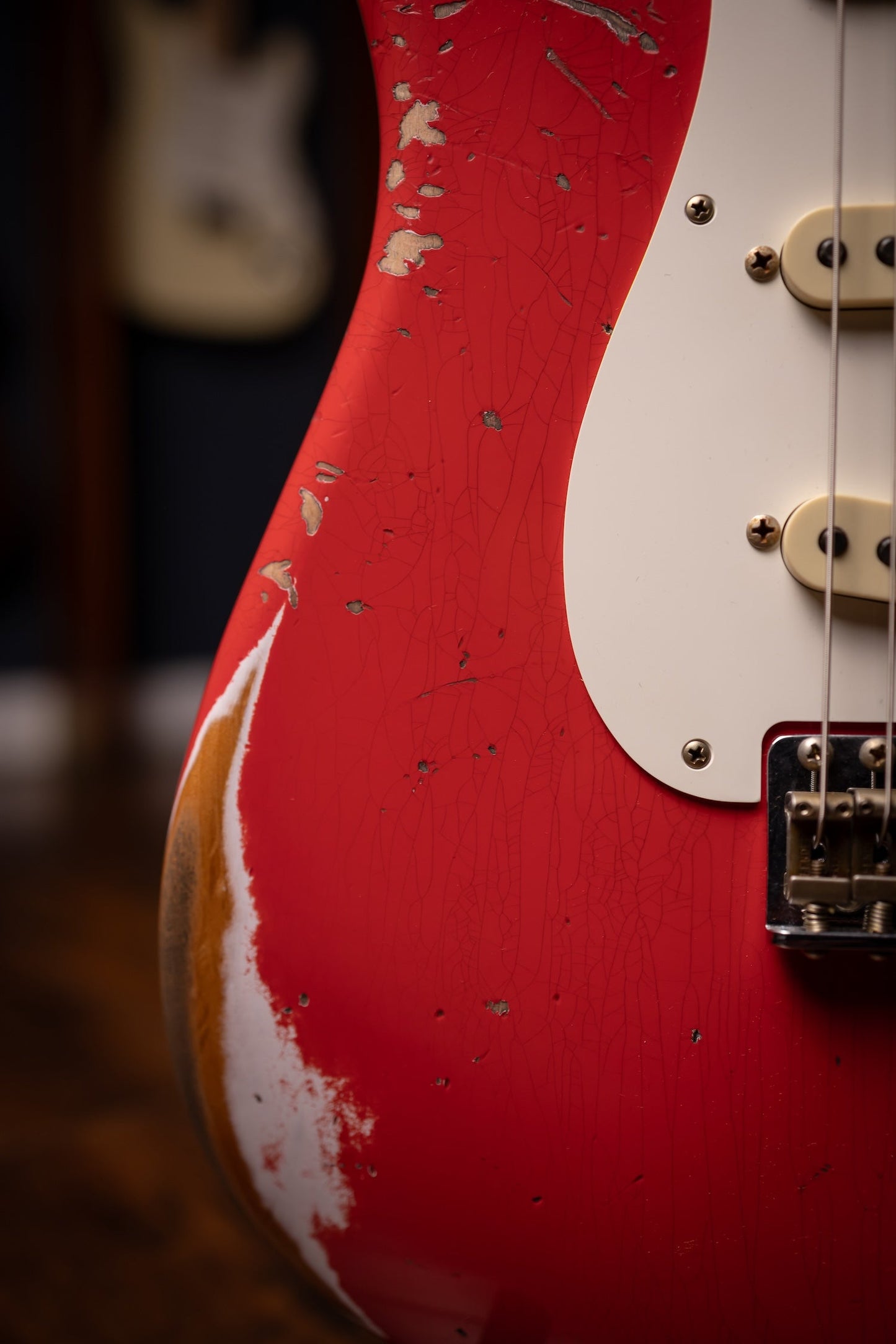 Fender Custom Shop 1957 Stratocaster® Heavy Relic®, 1-Piece Rift Sawn Maple Neck Fingerboard Electric Guitar -  Aged Fiesta Red