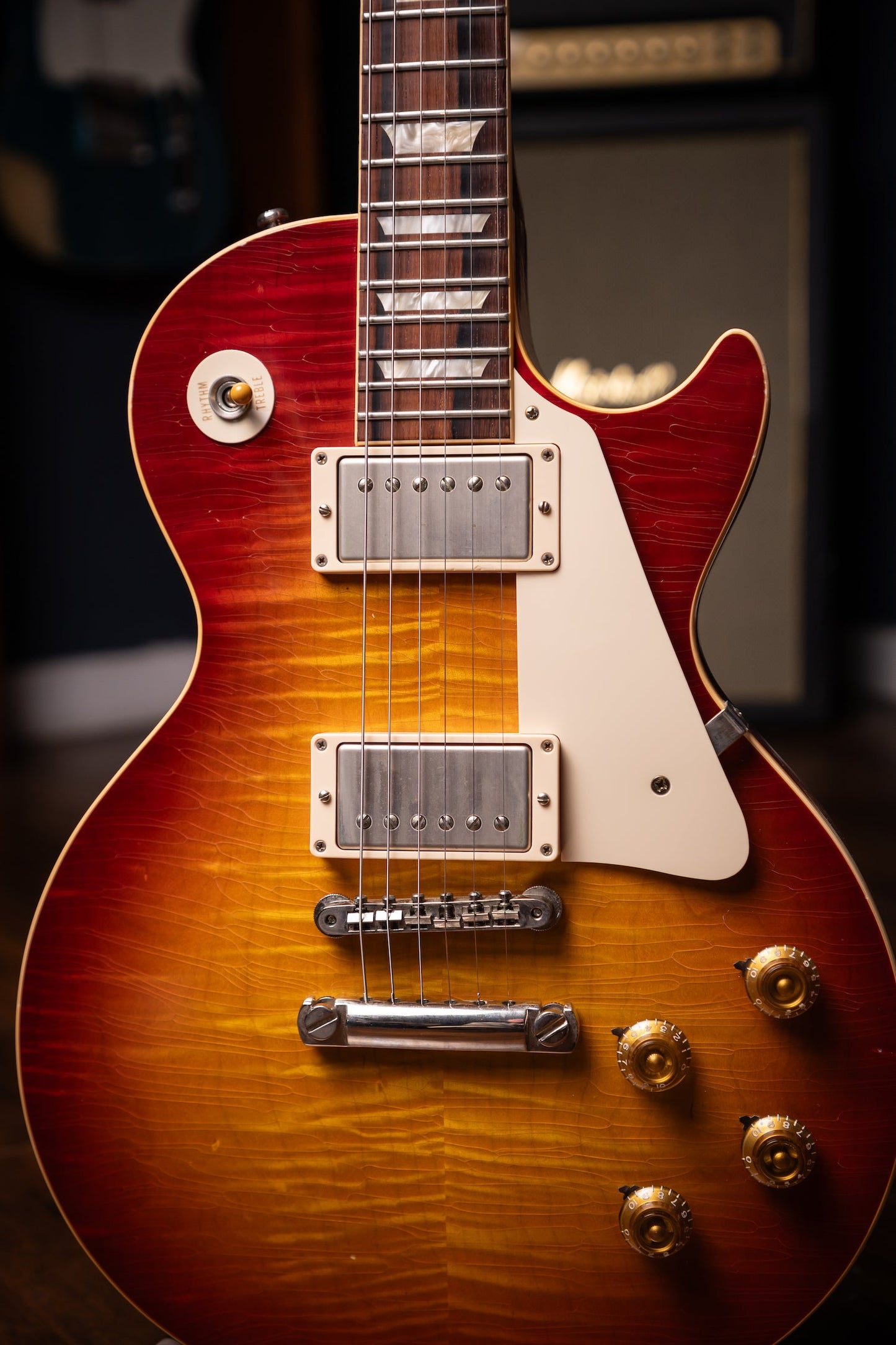 2008 Gibson Custom Shop 50th Anniversary 1958 Les Paul Flame Top Reissue Murphy Aged - Cherry Sunburst