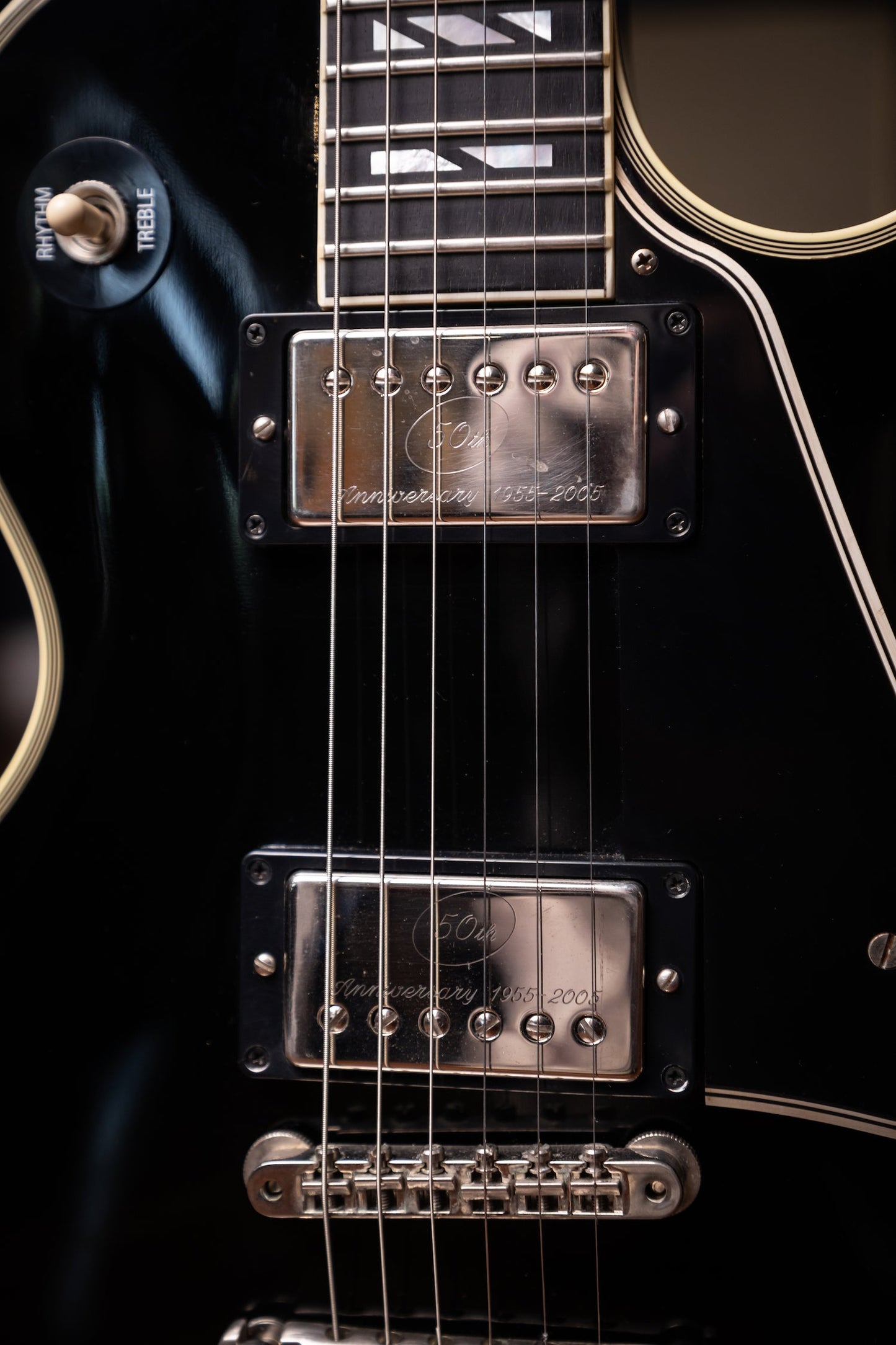 2010 Gibson Custom Shop 1968 Les Paul Custom Electric Guitar (50th Anniversary Seymour Duncan Pickups Installed) - Ebony