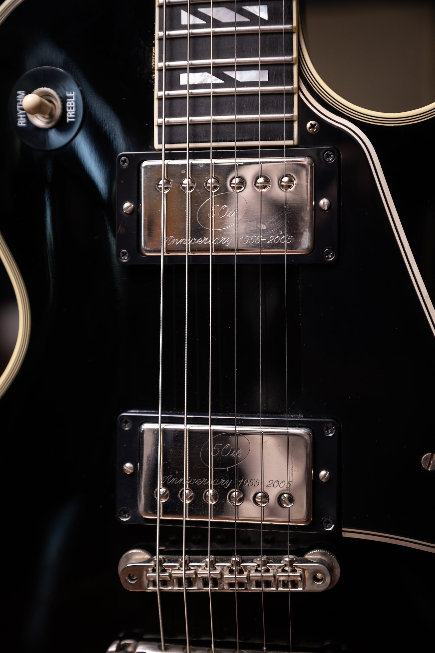 2010 Gibson Custom Shop 1968 Les Paul Custom Electric Guitar (50th Anniversary Seymour Duncan Pickups Installed) - Ebony