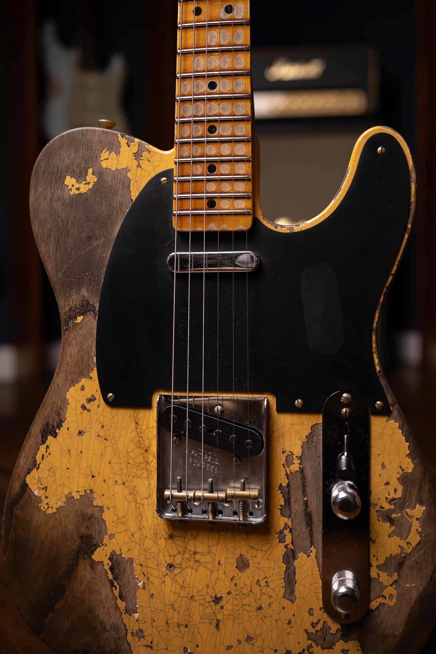 Fender Telecaster '52 Super Heavy Relic 1-Piece Quartersawn Maple Neck Electric Guitar - Aged Nocaster Blonde
