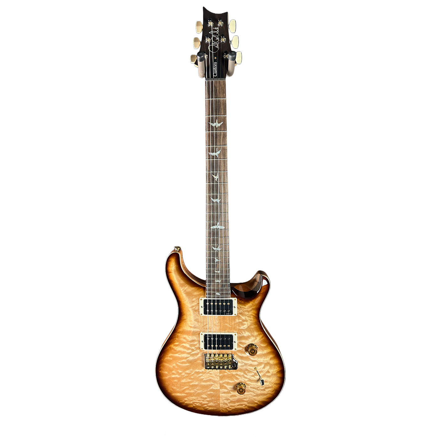 PRS Wood Library Custom 24 Quilt 10 Top Vintage Natural Burst w/case 0406617