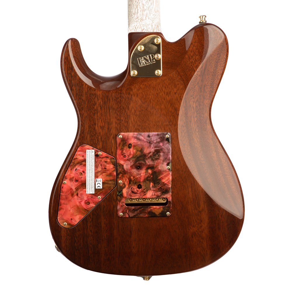 ESP Exhibition Limited Throbber CTM FL Electric Guitar - Natural Amorous Brown