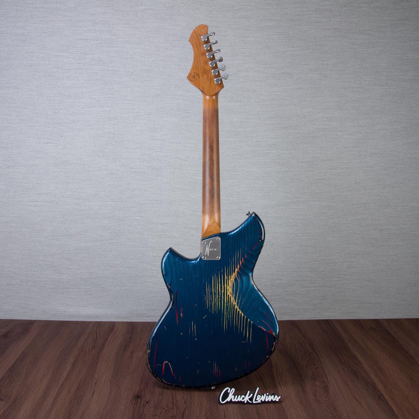 Novo Guitars Serus J Electric Guitar - FOF Lake Como Blue over 64 3-Tone Burst - #26097