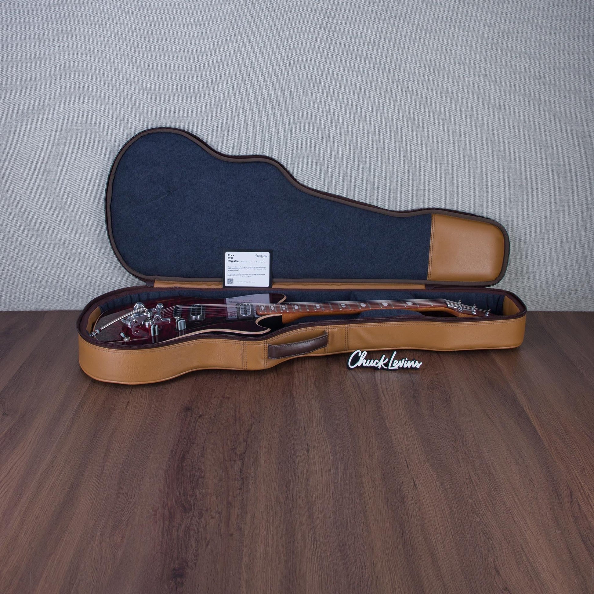 Powers Electric A-Type Select Quilt Maple Electric Guitar - Cabernet Red - #A996