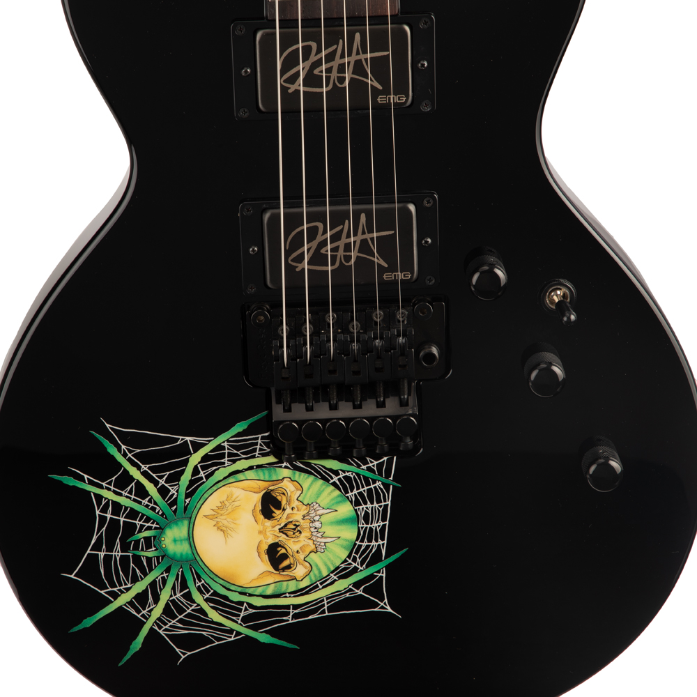 ESP 30th Anniversary KH-3 Spider Electric Guitar - Black With Spider Graphic