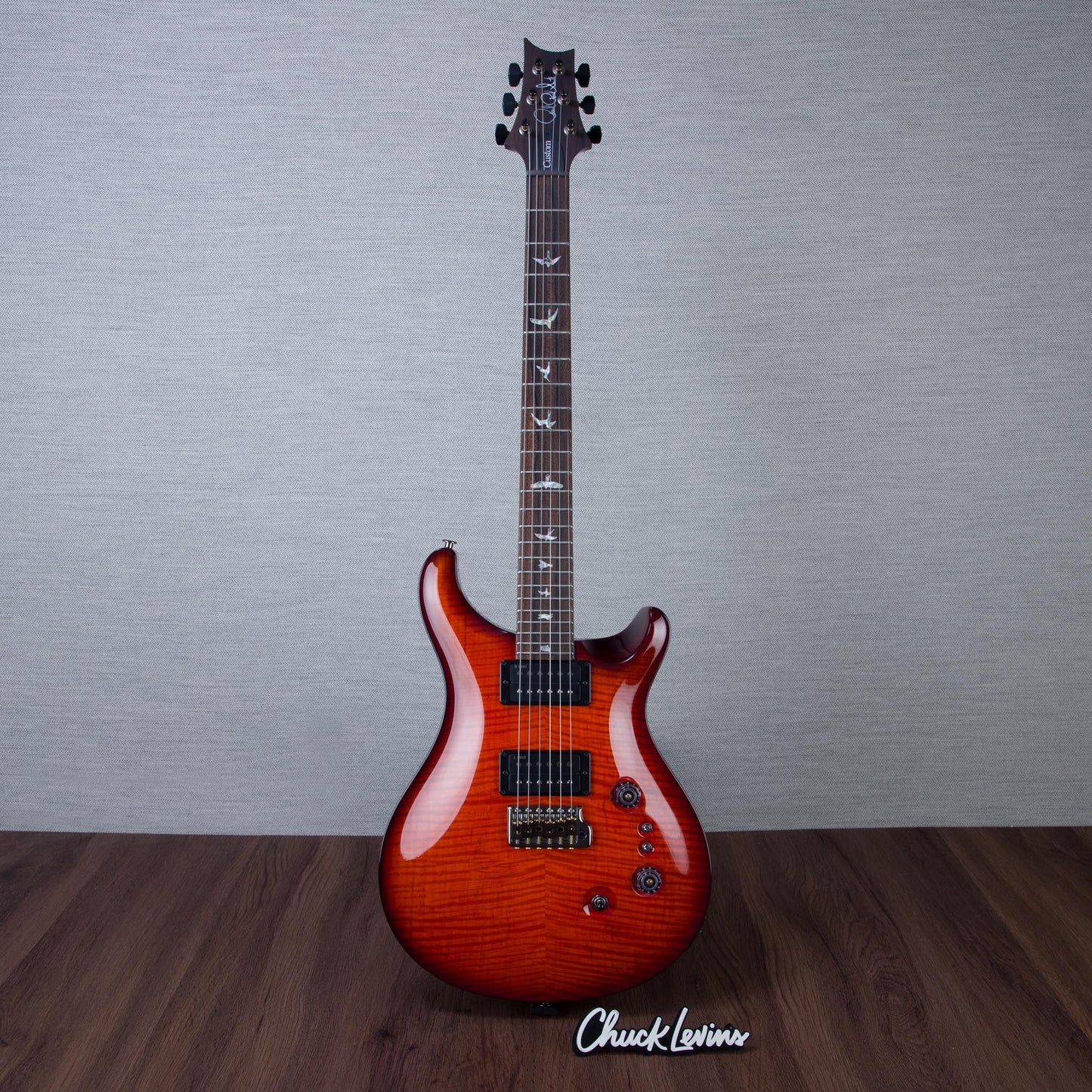 PRS Limited Edition Custom 24-08 10-Top Electric Guitar - Fire Red Burst - #0424105