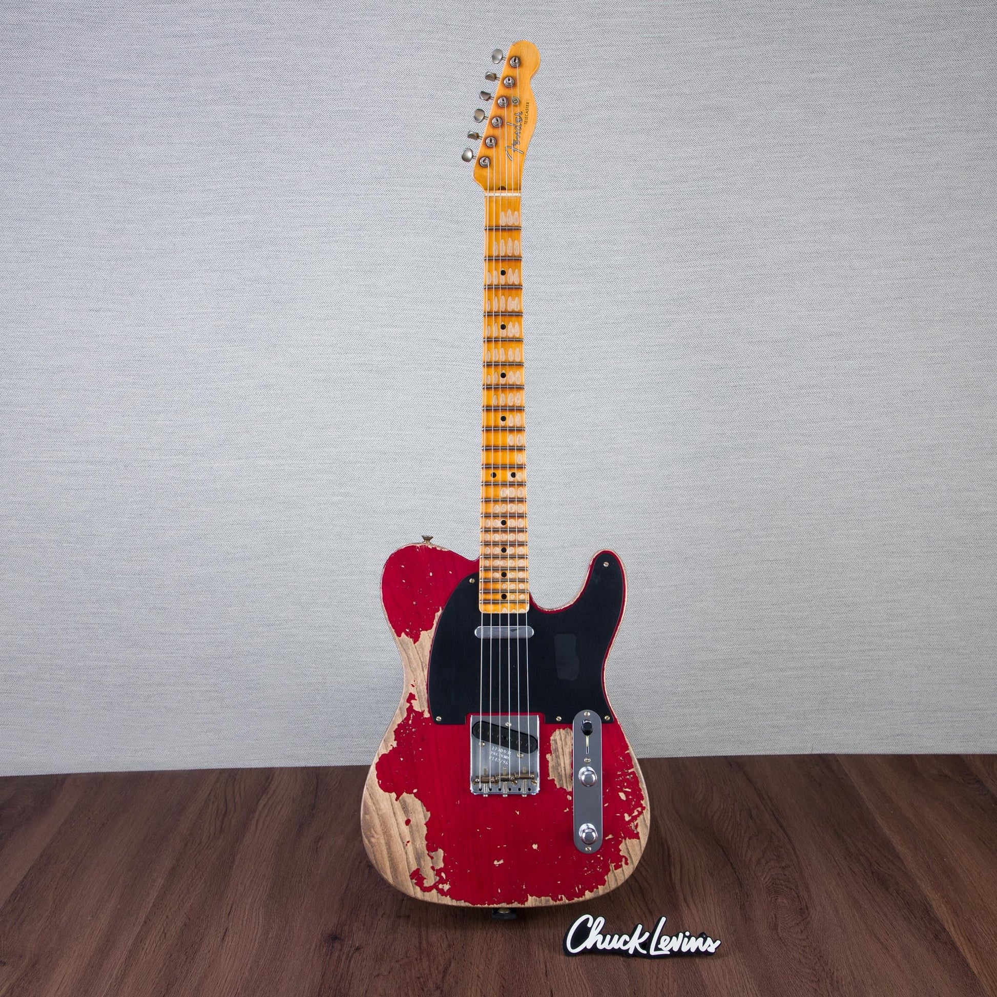 Fender Custom Shop 1952 Telecaster Electric Guitar Super Heavy Relic - Aged Bing Cherry Transparent - #R142796