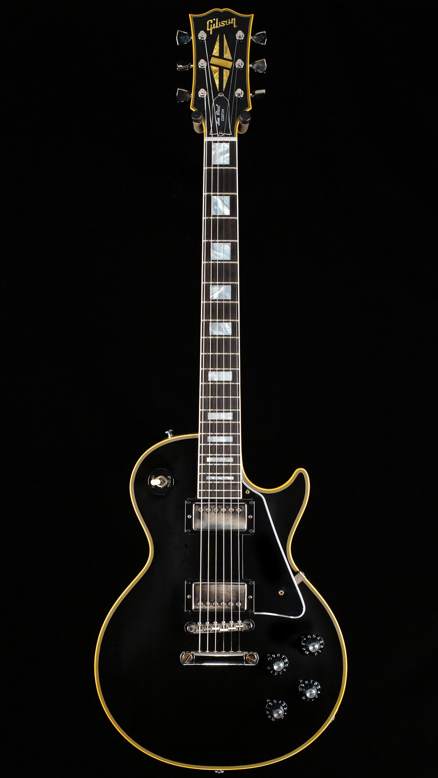 Gibson Custom Shop Willcutt Cavern Collection 1968 Les Paul Custom Standard Ebony VOS Chambered (008)