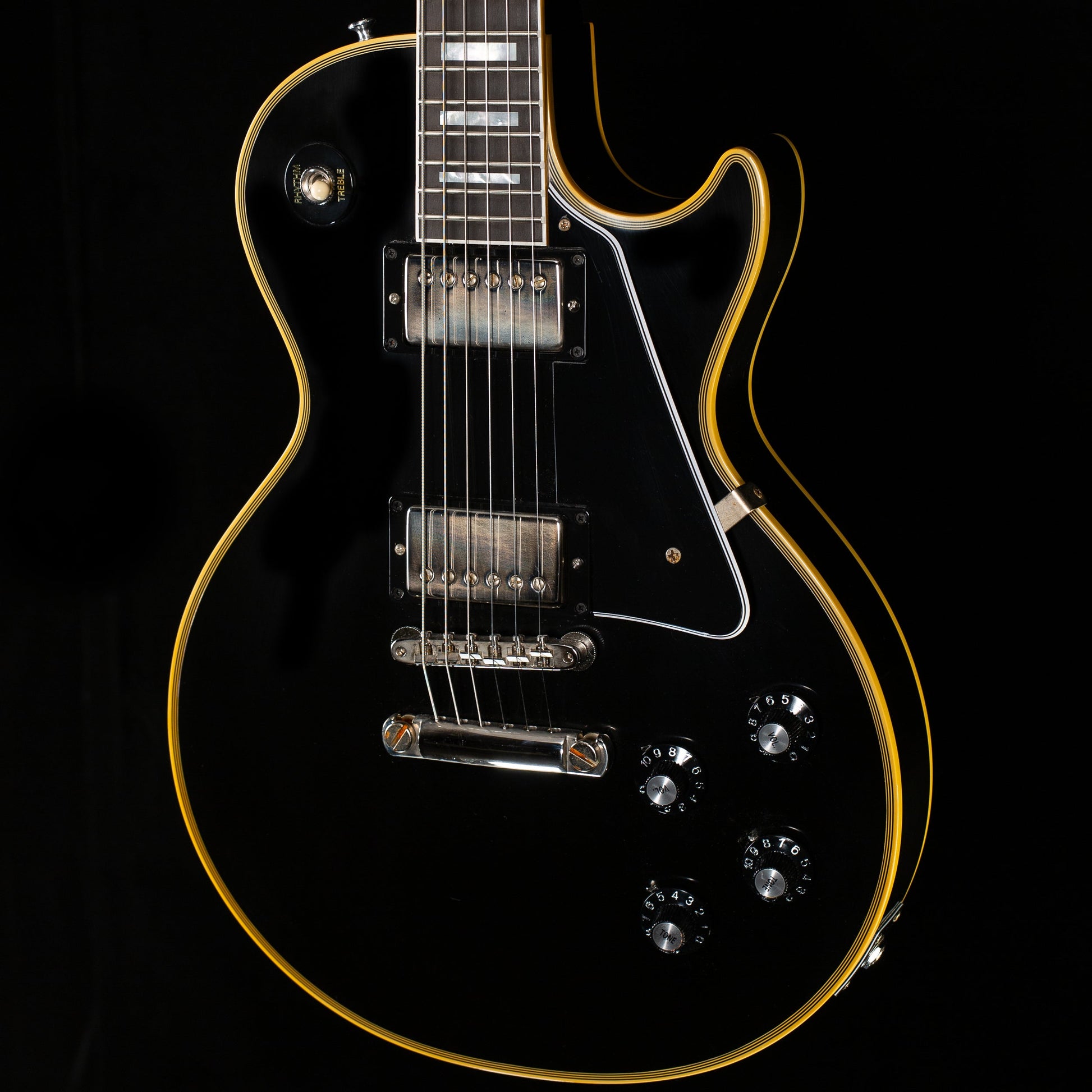 Gibson Custom Shop Willcutt Cavern Collection 1968 Les Paul Custom Standard Ebony VOS Chambered (008)