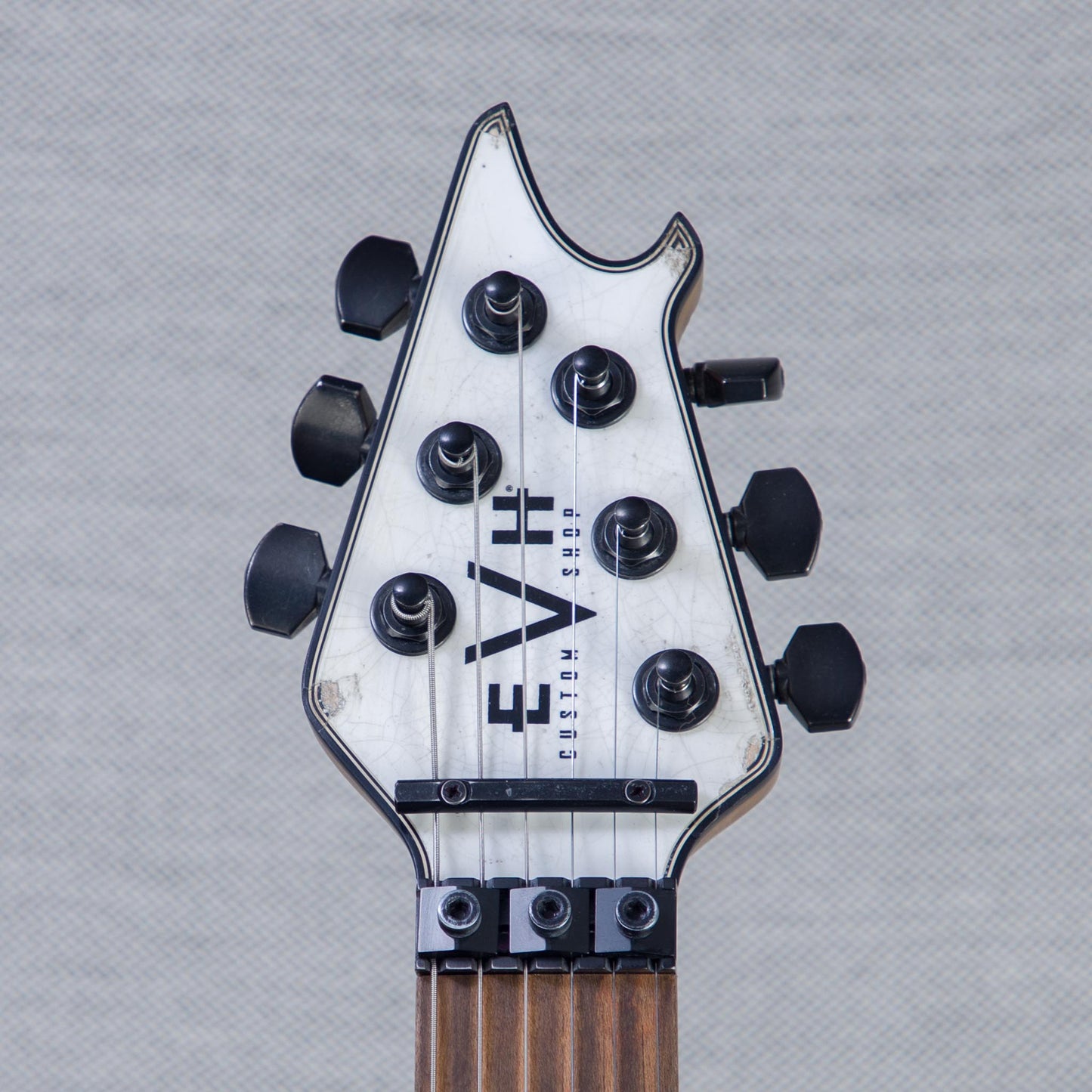EVH Custom Shop Special Edition Wolfgang Stripes Electric Guitar - White/Black Stripes - #WG17642A
