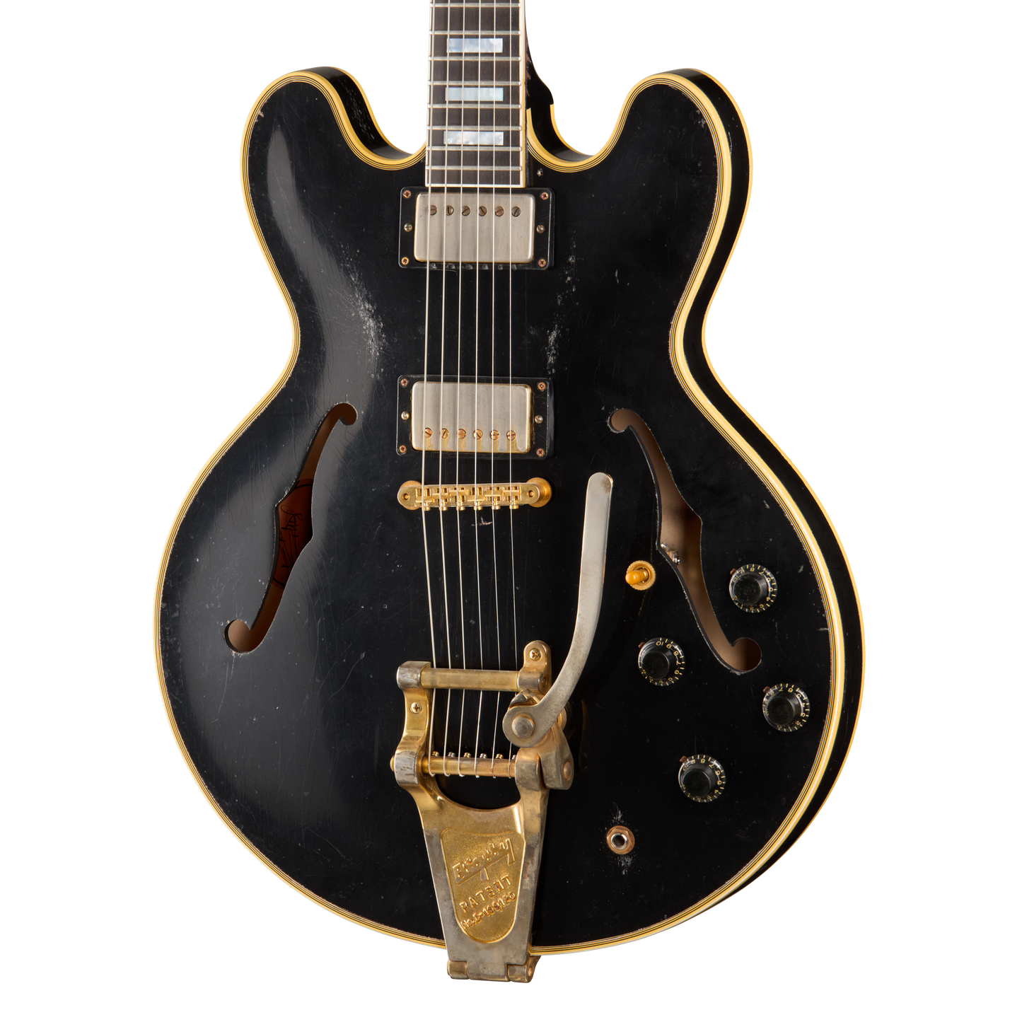 Gibson Custom Keith Richards 1960 ES-355 Collector’s Edition, Signed Guitar and Label, Ebony, Exclusive