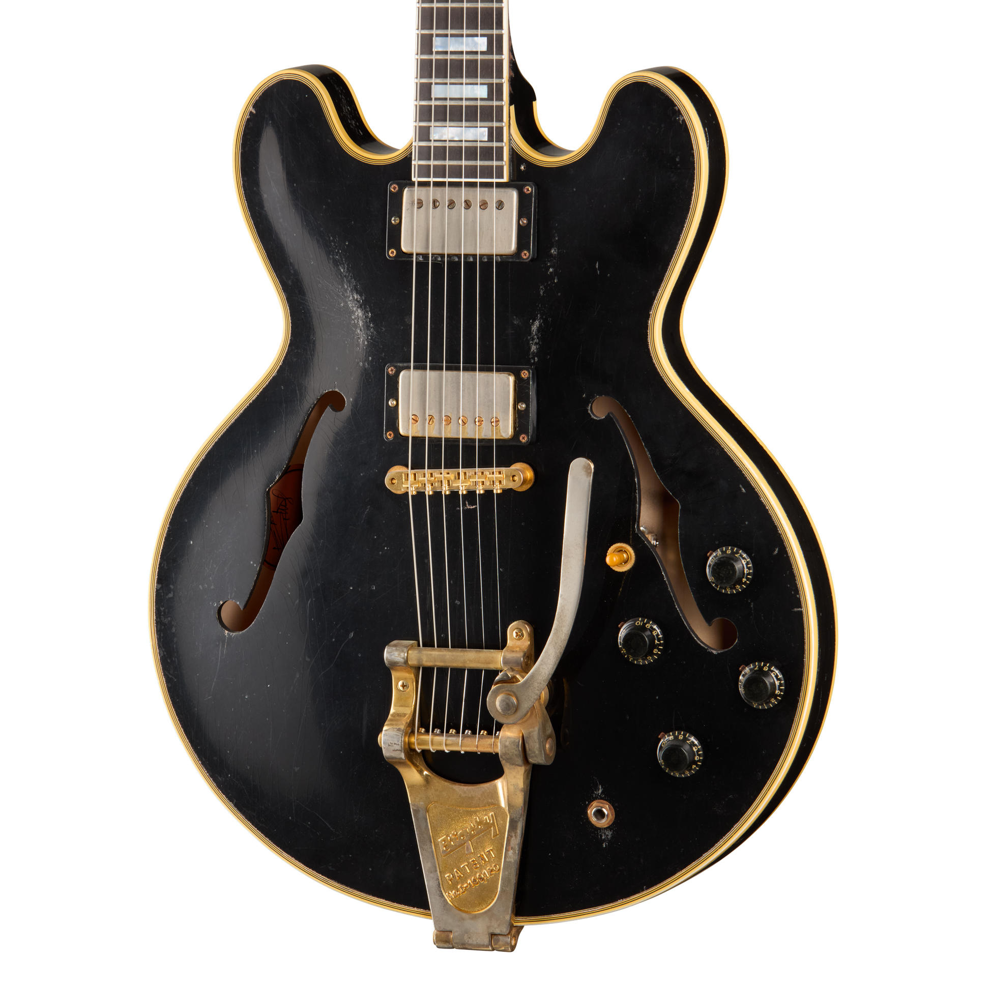 Gibson Custom Keith Richards 1960 ES-355 Collector’s Edition, Signed Guitar and Label, Ebony, Exclusive