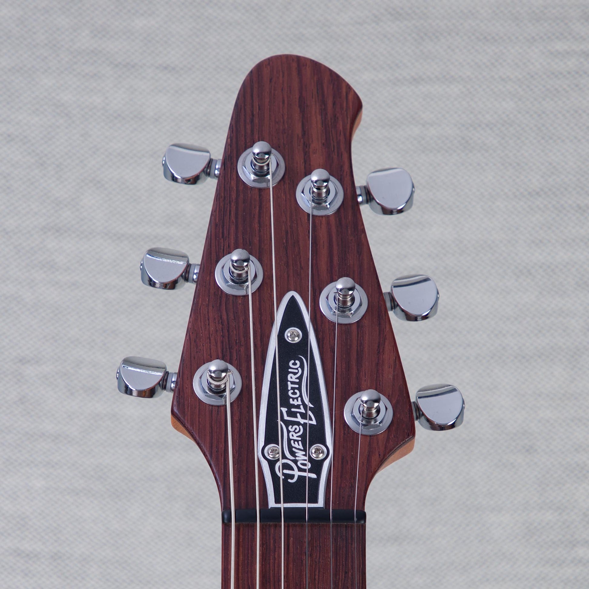 Powers Electric A-Type Electric Guitar - Two Tone Dolomite/Silver Top - #B070