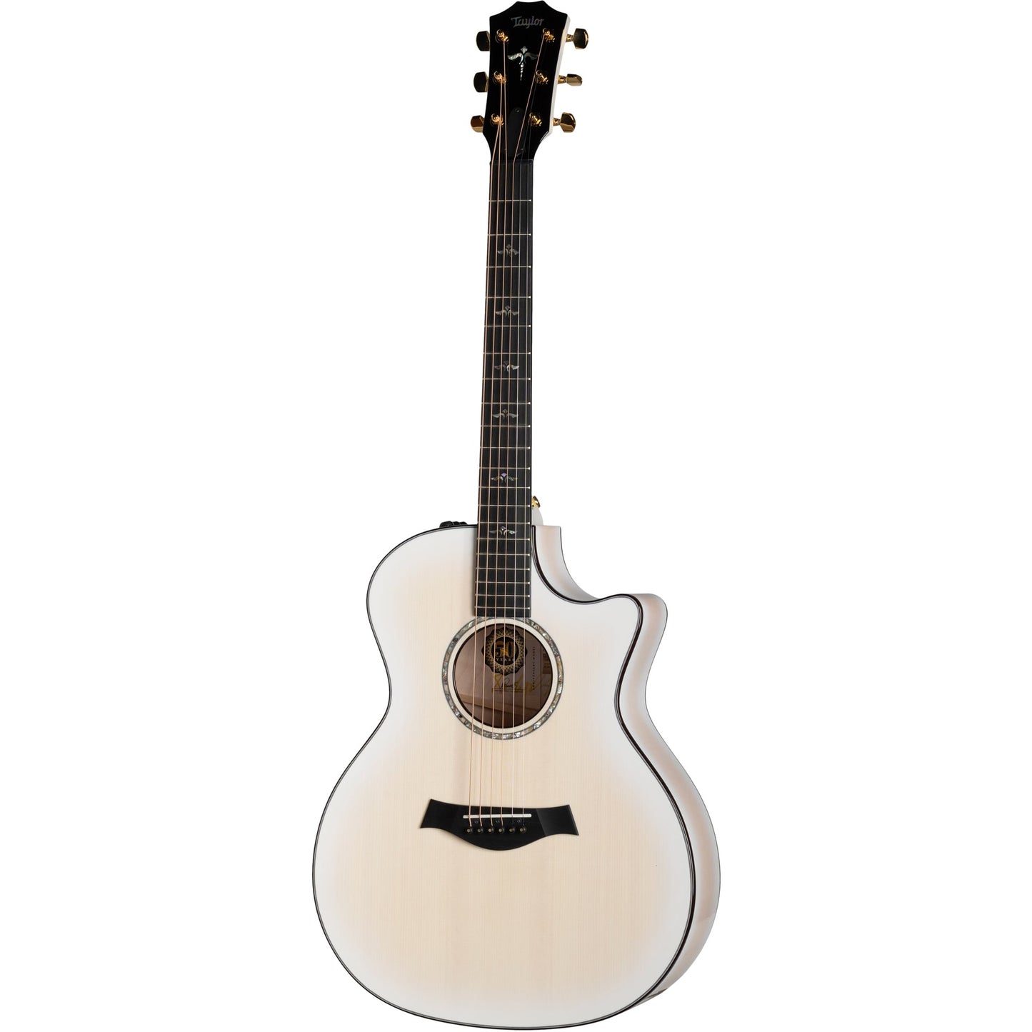 Taylor 614ce 50th Anniversary Limited Edition Acoustic Electric Guitar, Trans White