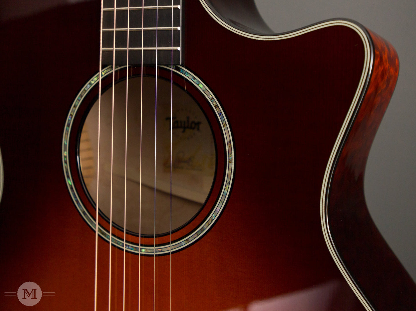 Taylor Acoustic Guitars - 614ce V-Class Limited Quilted Maple - Desert Sunburst