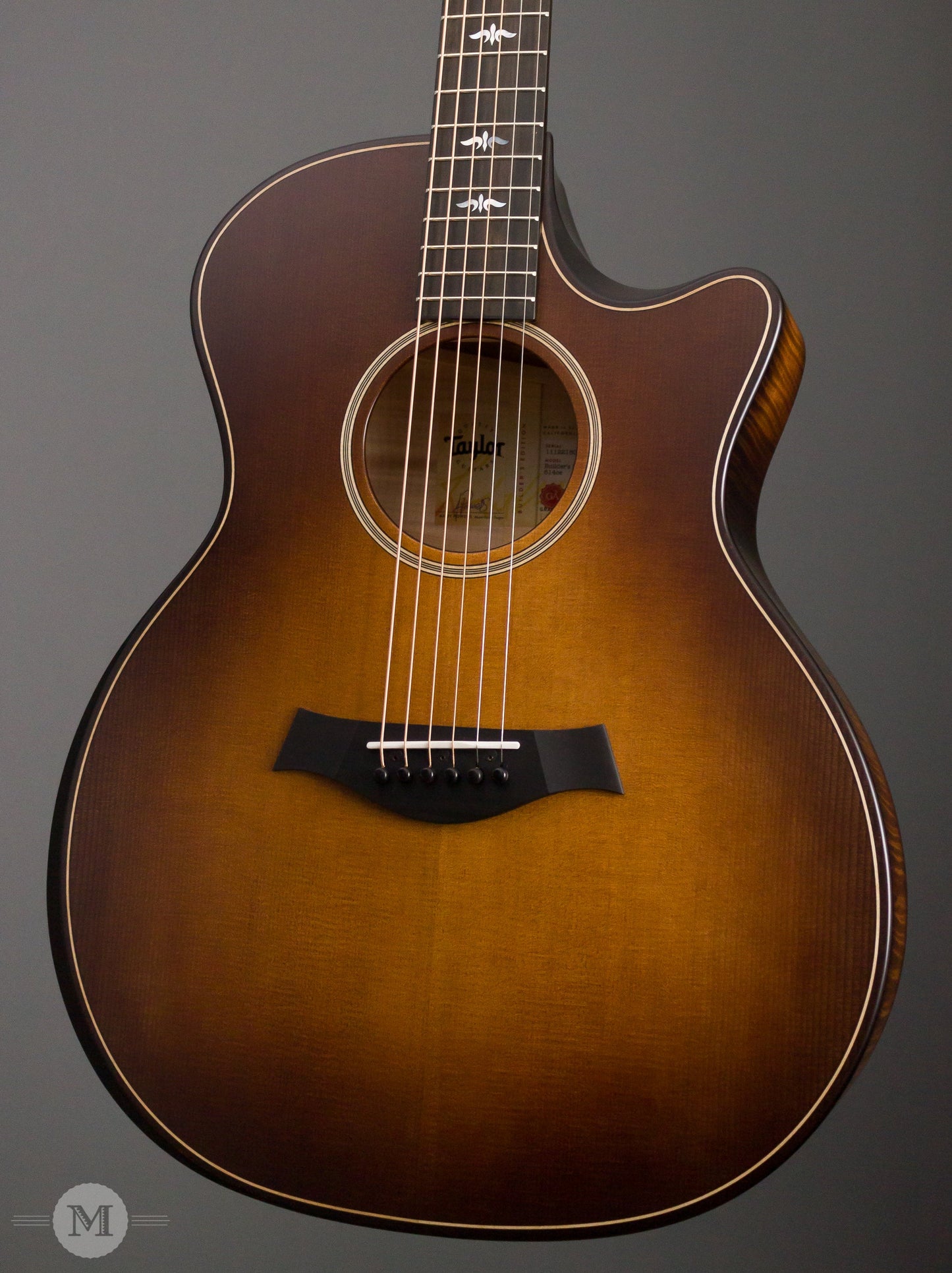 Taylor Acoustic Guitars - 614ce Builder's Edition V-Class - Wild Honey Burst