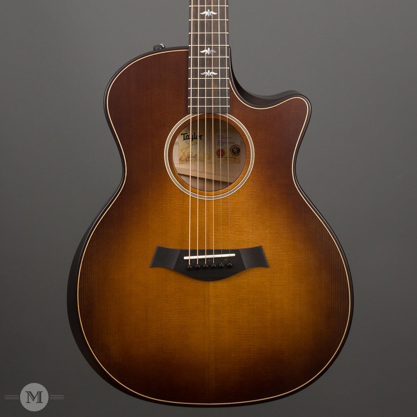 Taylor Acoustic Guitars - 614ce Builder's Edition V-Class - Wild Honey Burst