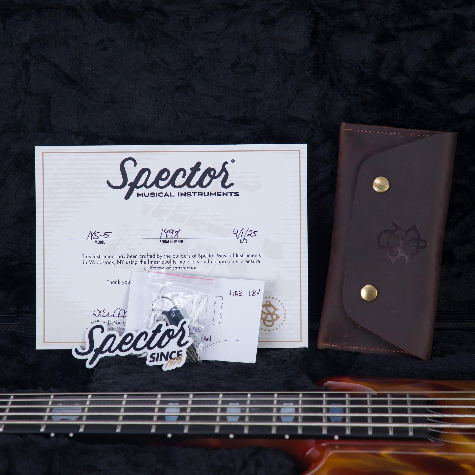 Spector USA Custom NS-5 Hot Rod Series Painted by Dan Lawrence Electric Bass Guitar - "Real Flame" - CHUCKSCLUSIVE - #1998