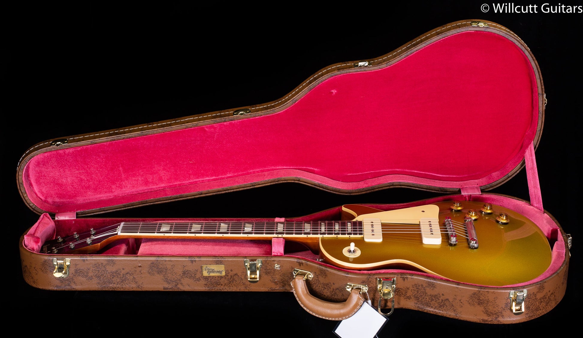 Gibson Custom Shop Willcutt Exclusive 1956 Les Paul Standard V2 Neck Gold Top Lightweight VOS M2M (216)