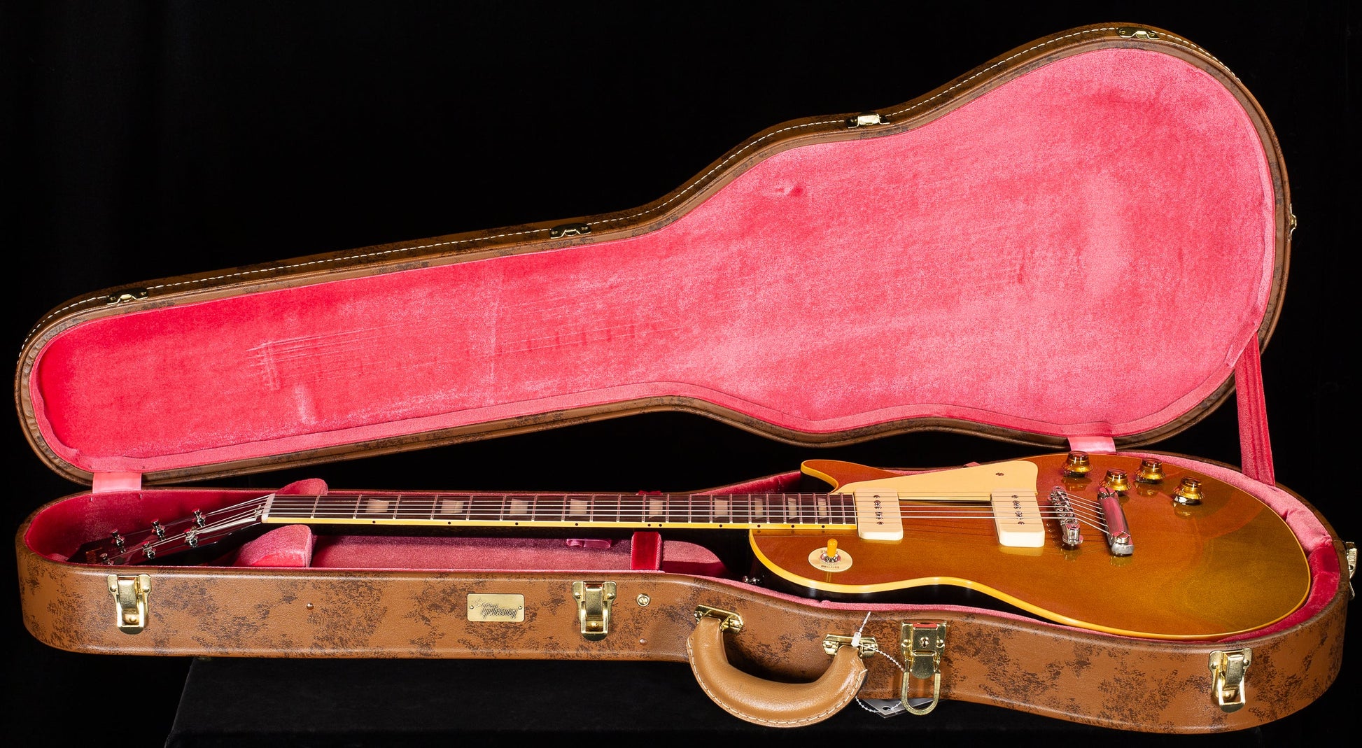 Gibson Custom Shop 1956 Les Paul Standard Translucent Gold/Gold Doghair VOS (500)
