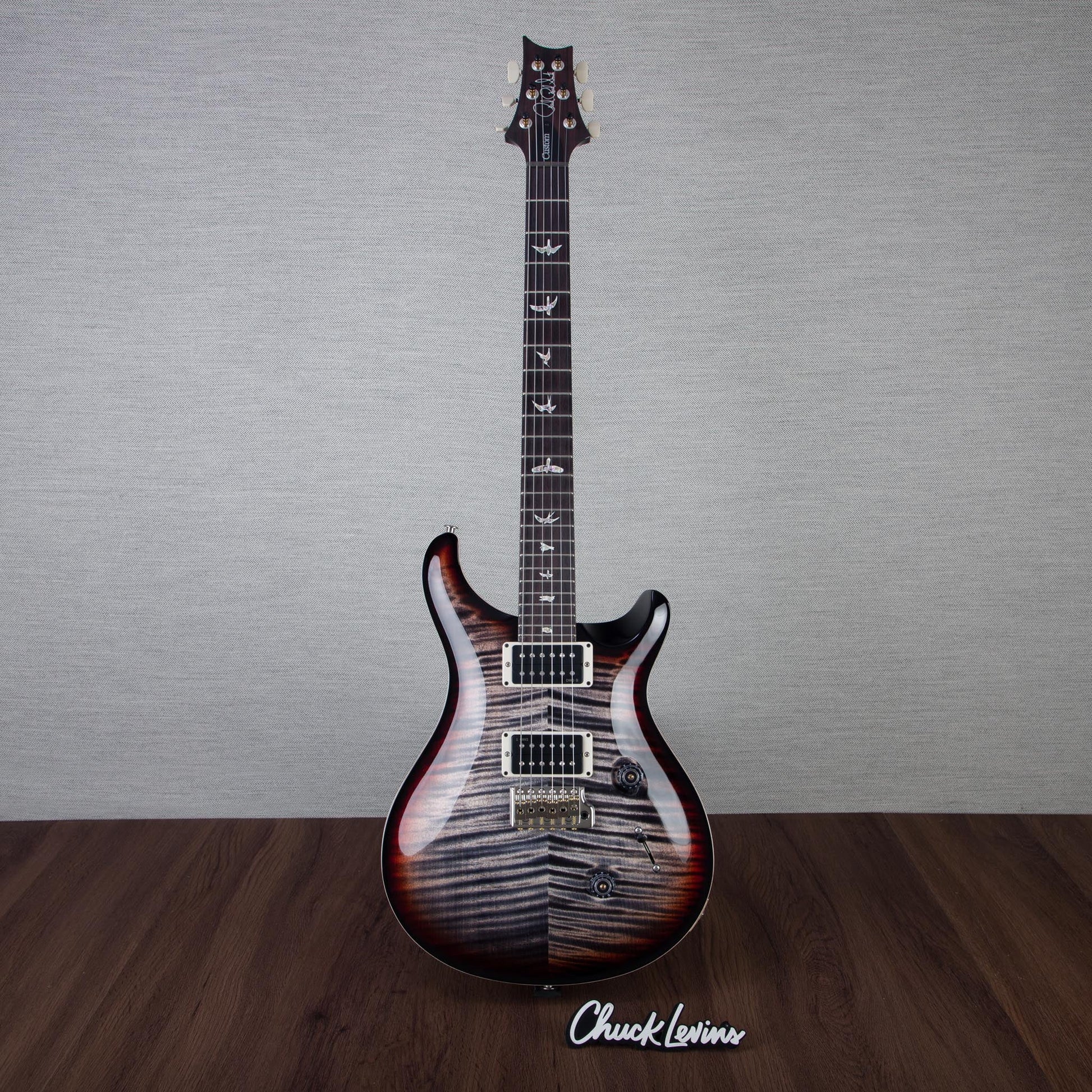 PRS Custom 24 Custom Color Electric Guitar - Charcoal Tri-Color Burst - #250410577
