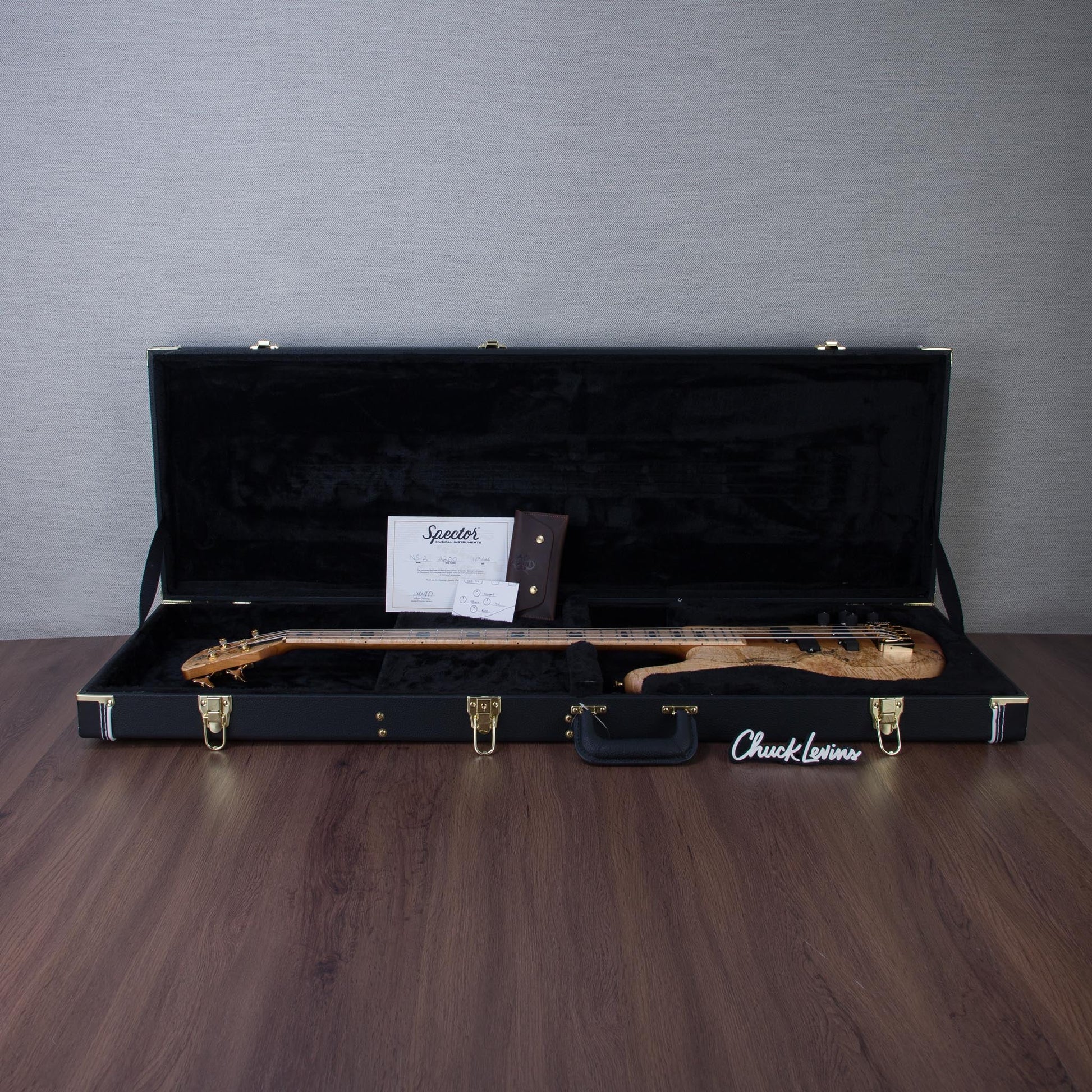 Spector USA Custom NS-2 Electric Bass Guitar - Chestnut Natural - #2200