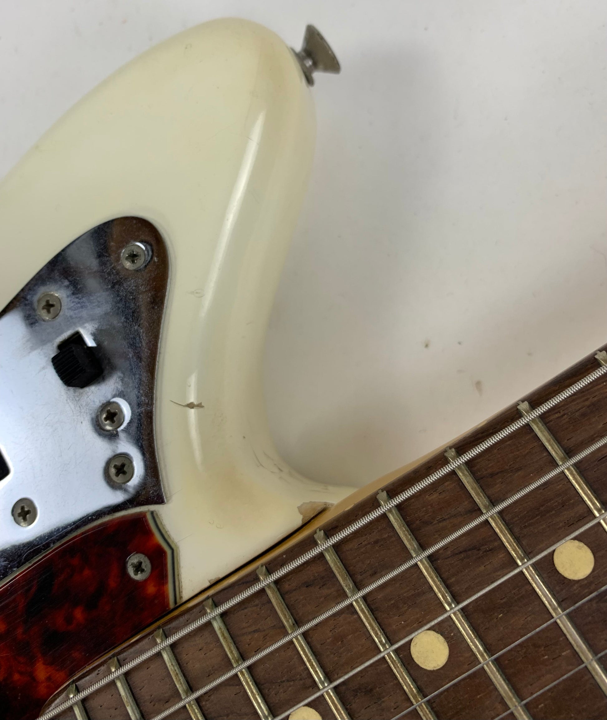 1962 Fender Jaguar Factory Custom Color OLYMPIC WHITE Pre-CBS w Original Brown Case & Strap