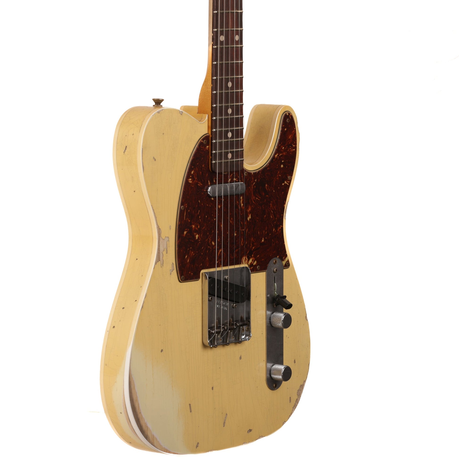 Fender Custom Shop 1962 Telecaster Custom Heavy Relic Guitar - Aged Vintage White - CHUCKSCLUSIVE - #R122567