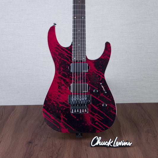 ESP USA M-II FR Electric Guitar - Blood Splatter - #US25150