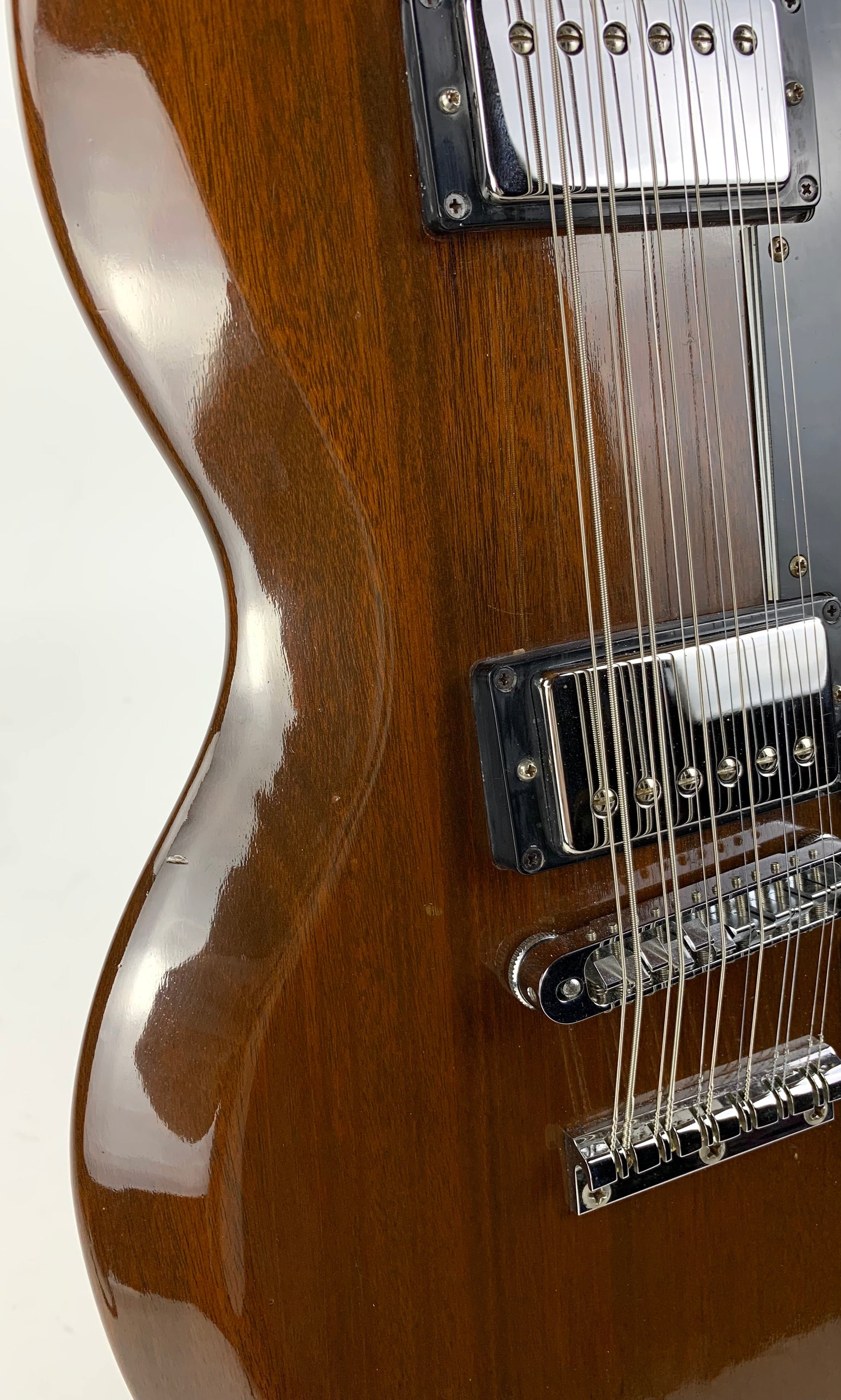 1981 Gibson EDS 1275 Walnut Brown Vintage Double Neck Guitar w Hardshell Case Jimmy Page Vibes
