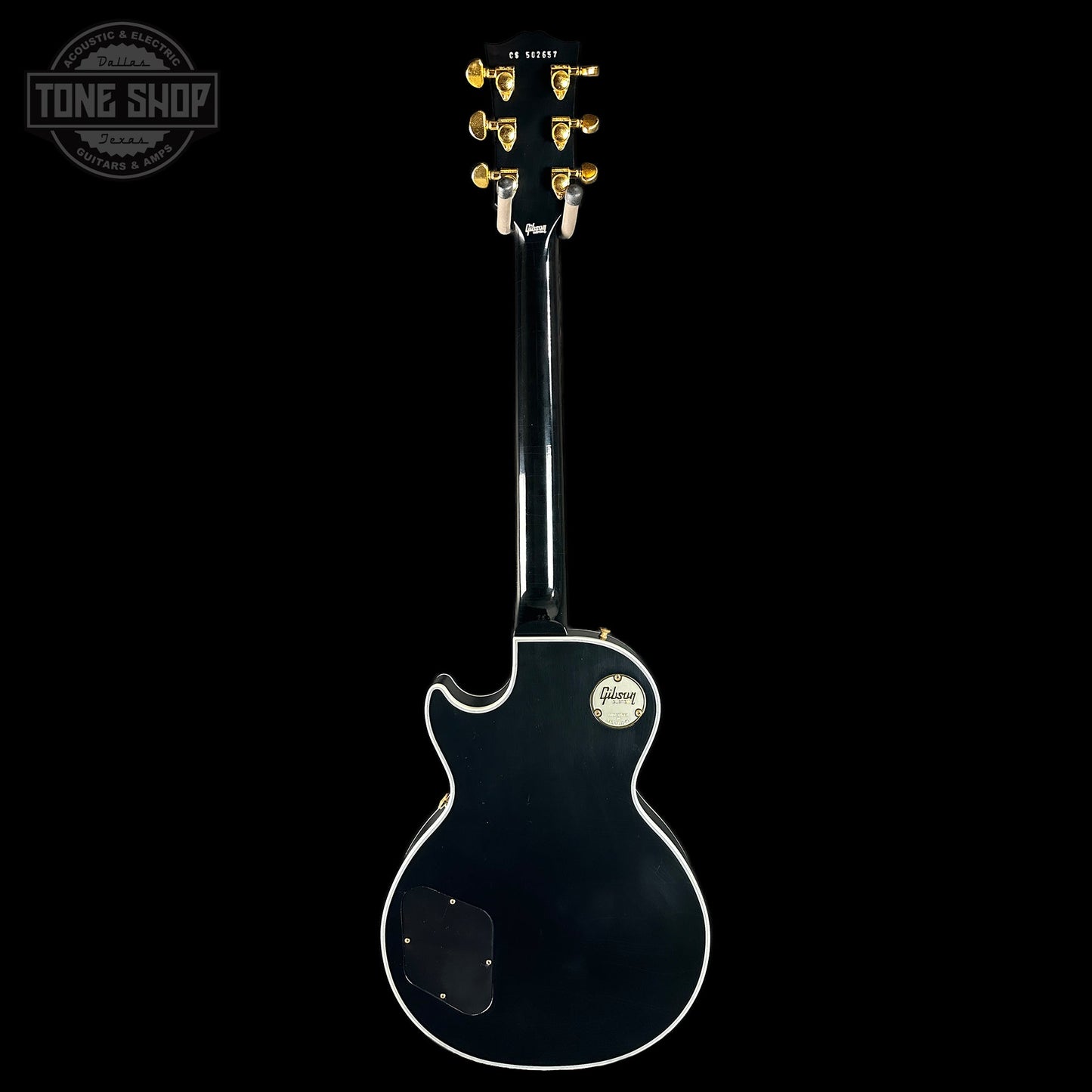 Gibson Custom Dealer Select Les Paul Custom Ebony Ultra Light Aged w/case CS502657