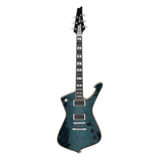 Ibanez Paul Stanley PS3CM Signature Electric Guitar - Cracked Mirror Black